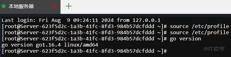 linux系统下安装和部署go语言环境并设置开机启动的图文记录