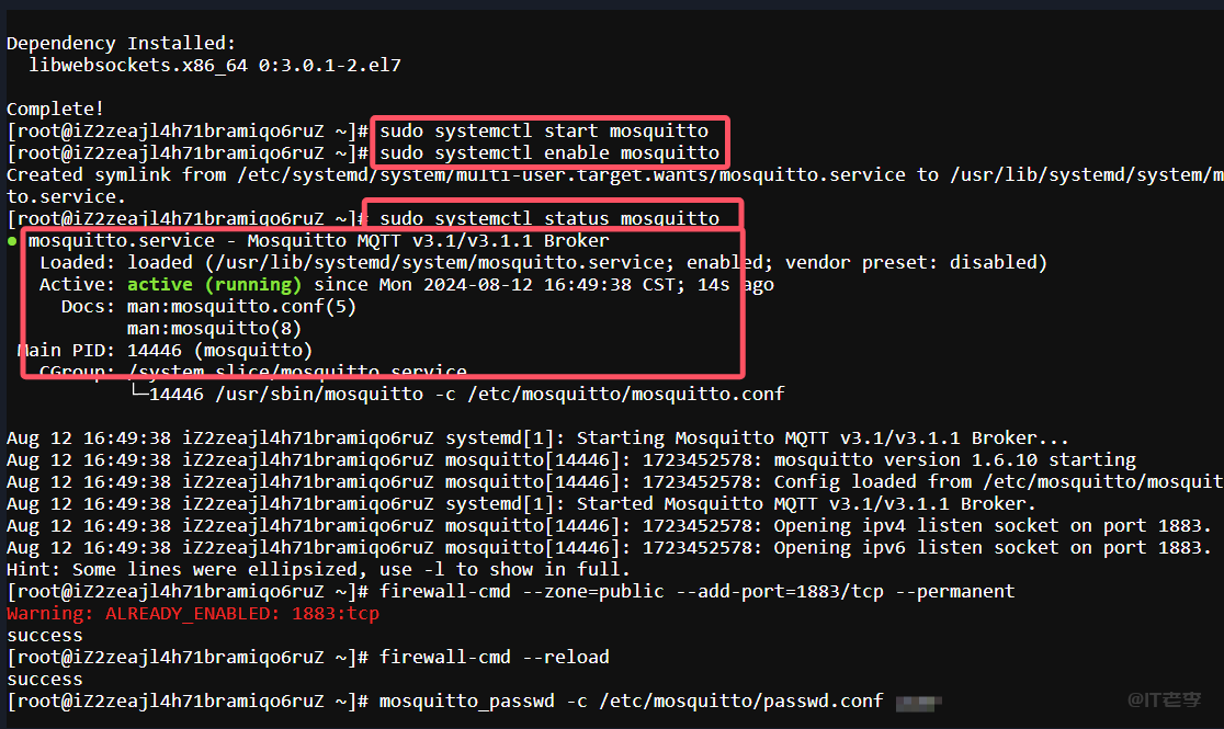 在CentOS服务器使用Mosquitto安装和部署MQTT