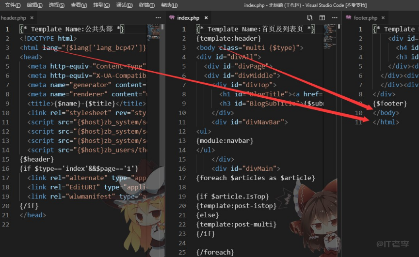 zblog主题模板跨文件闭合HTML标签的弊端与解决方案